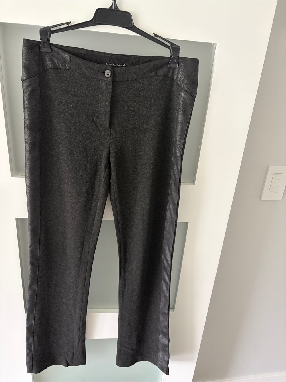 Luisa Cerano Dark Gray knit Dress Pants